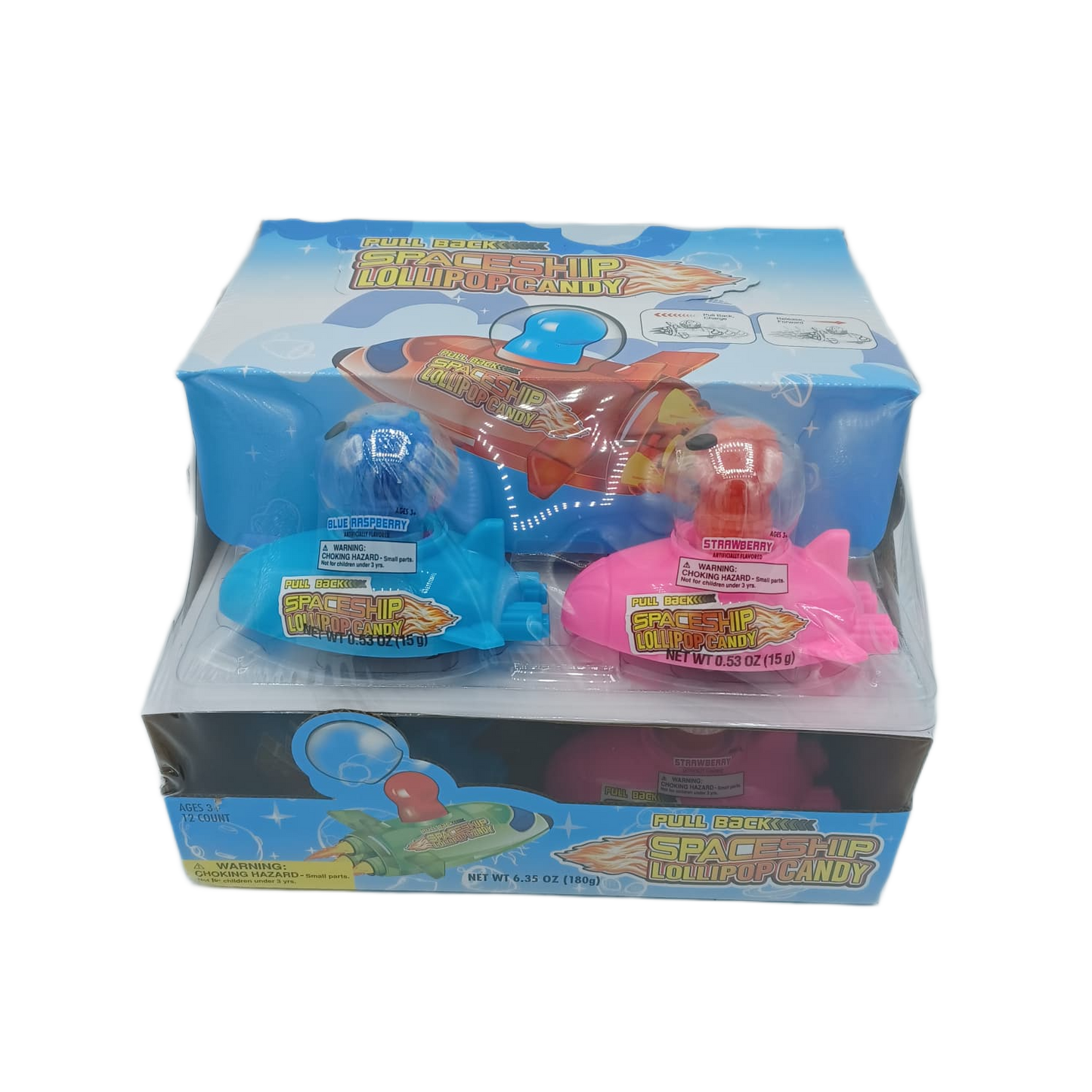 Spaceship Lollipop Candy 12ct
