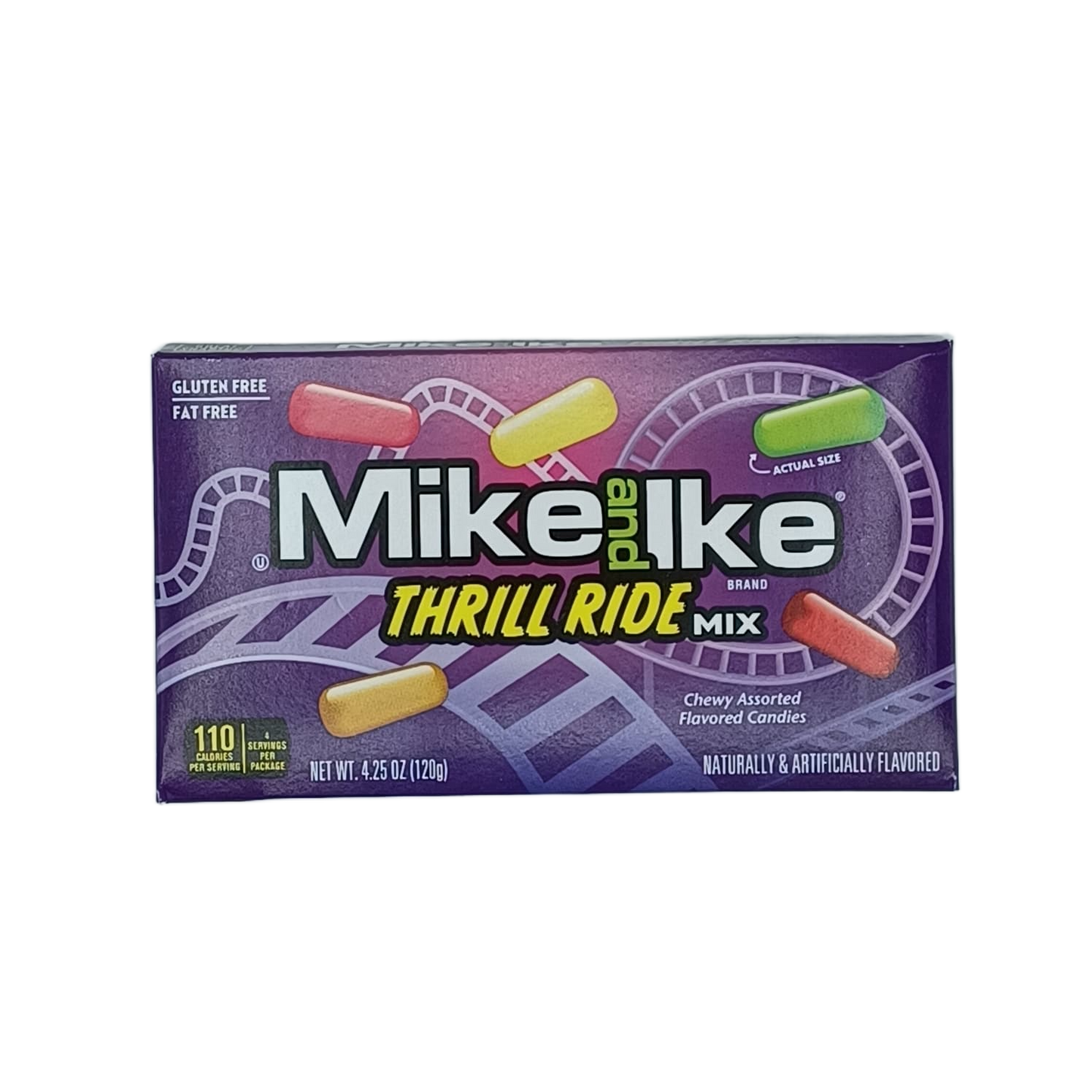 Mike & Ike Thrill Ride Mix Theater Box 4.25oz