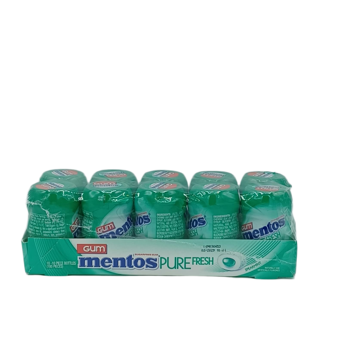 Mentos Pure Fresh Spearmint 10pk/10ct