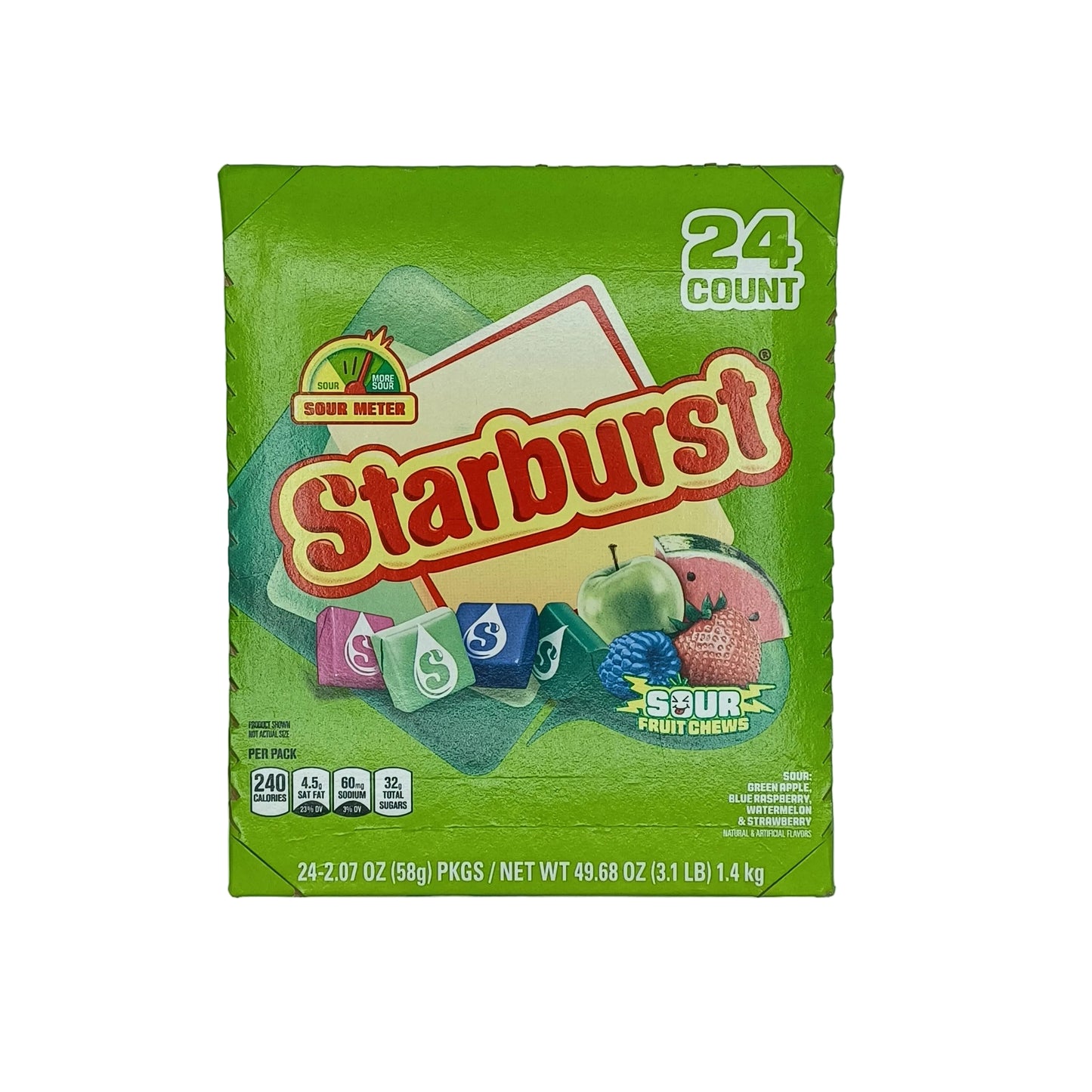 Starburst Sour Fruit Chews 2.07oz/24ct