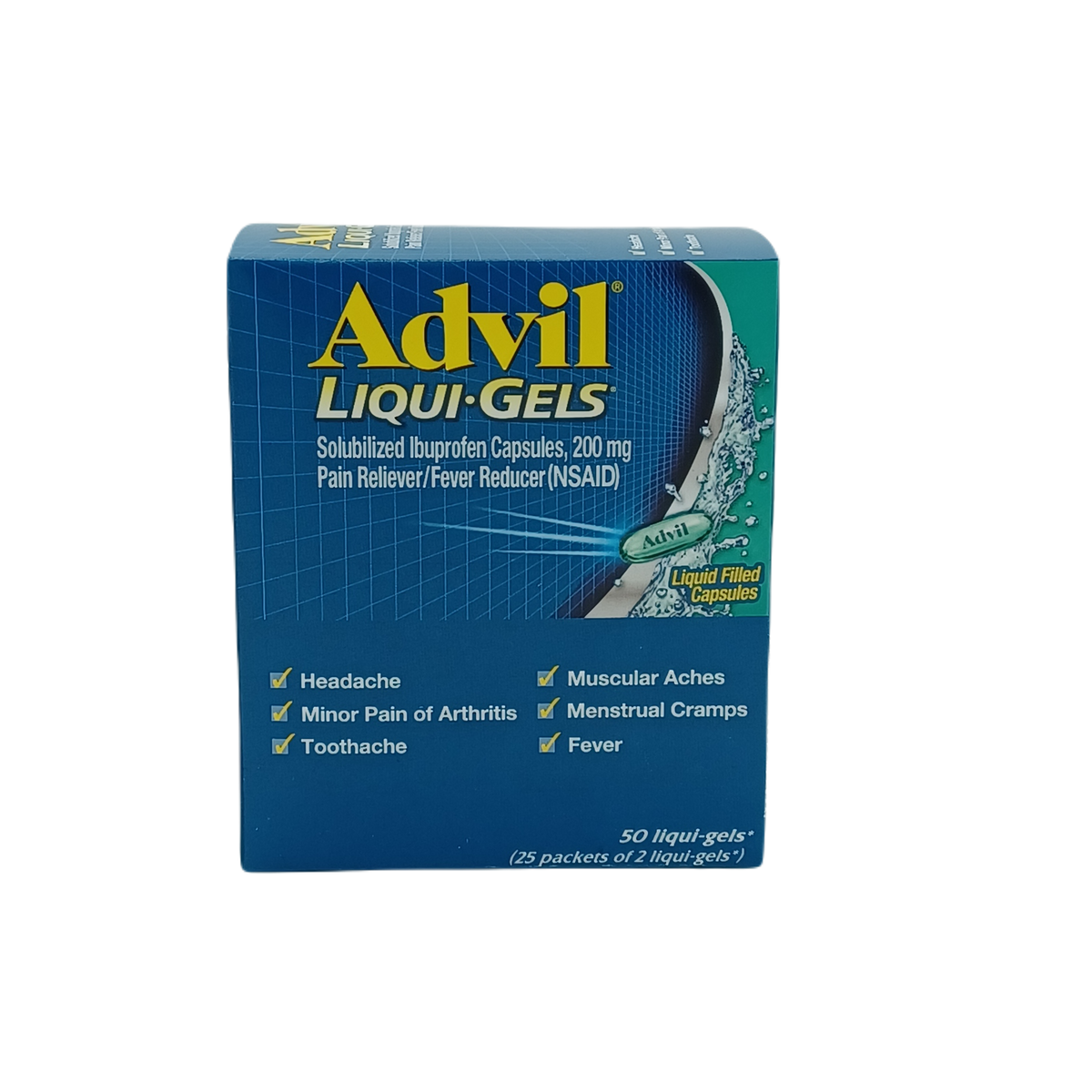 Advil Liquid Gel 2/25ct