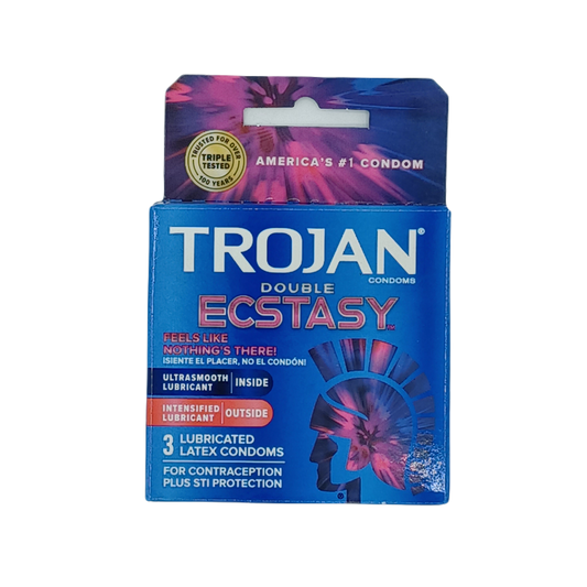 Trojan Double Ecstacy 6pk/3ct