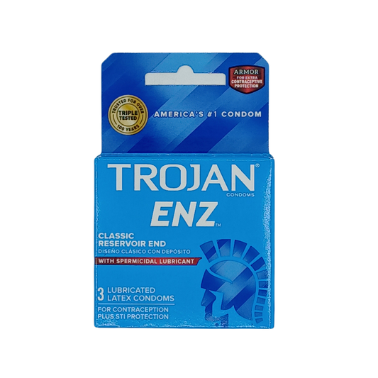 Trojan Enz spermicidal 3pk/6ct