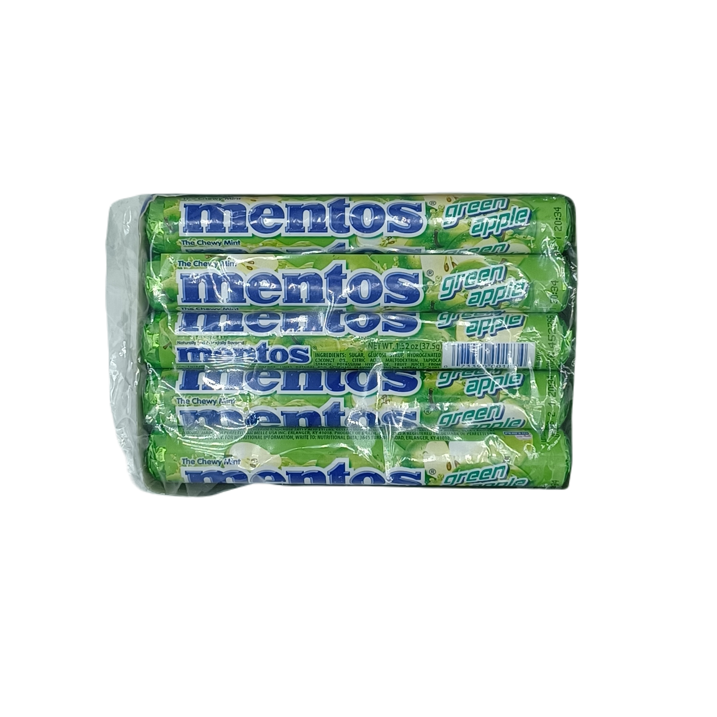 Mentos Green Apple Rolls 15ct