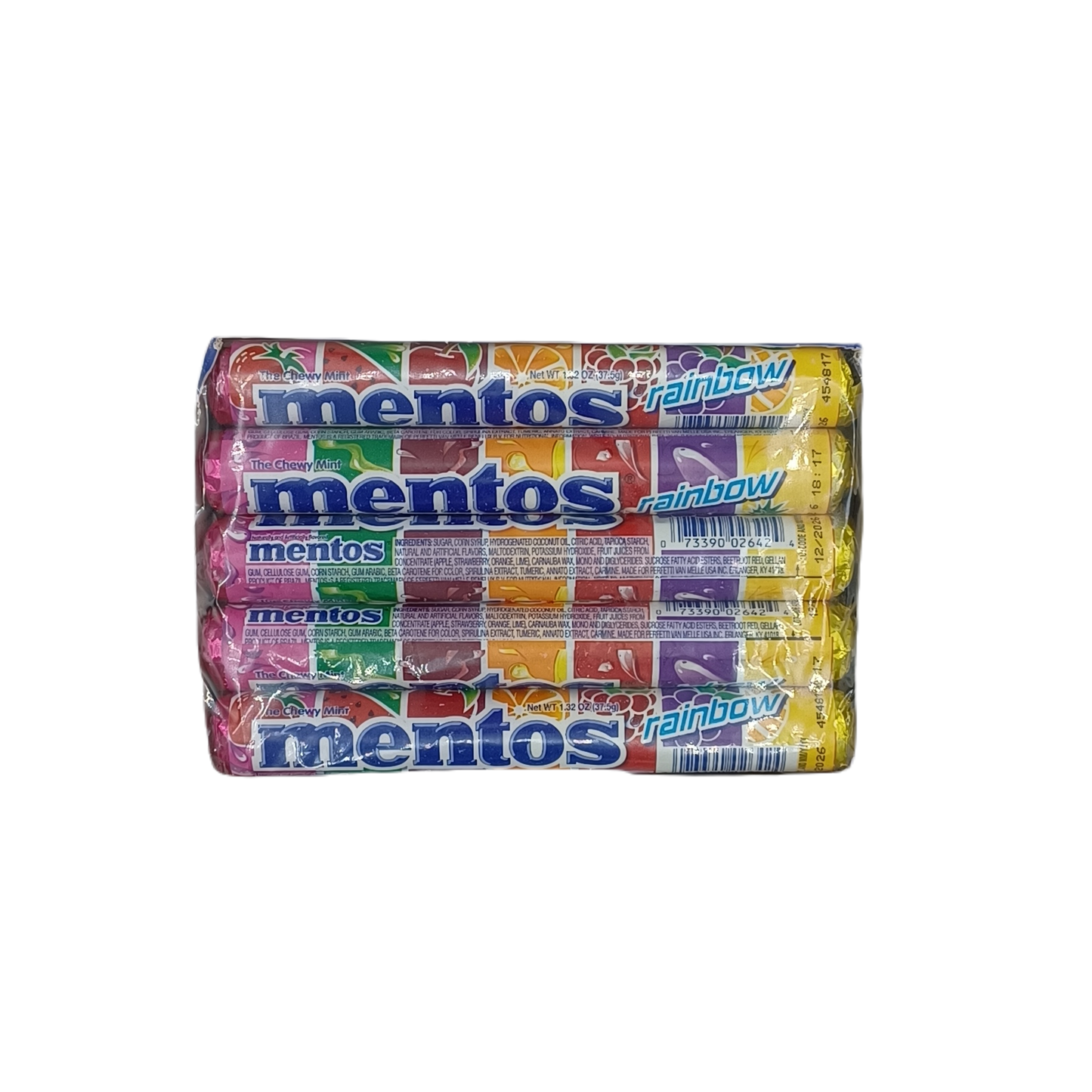 Mentos Rainbow Rolls 15ct