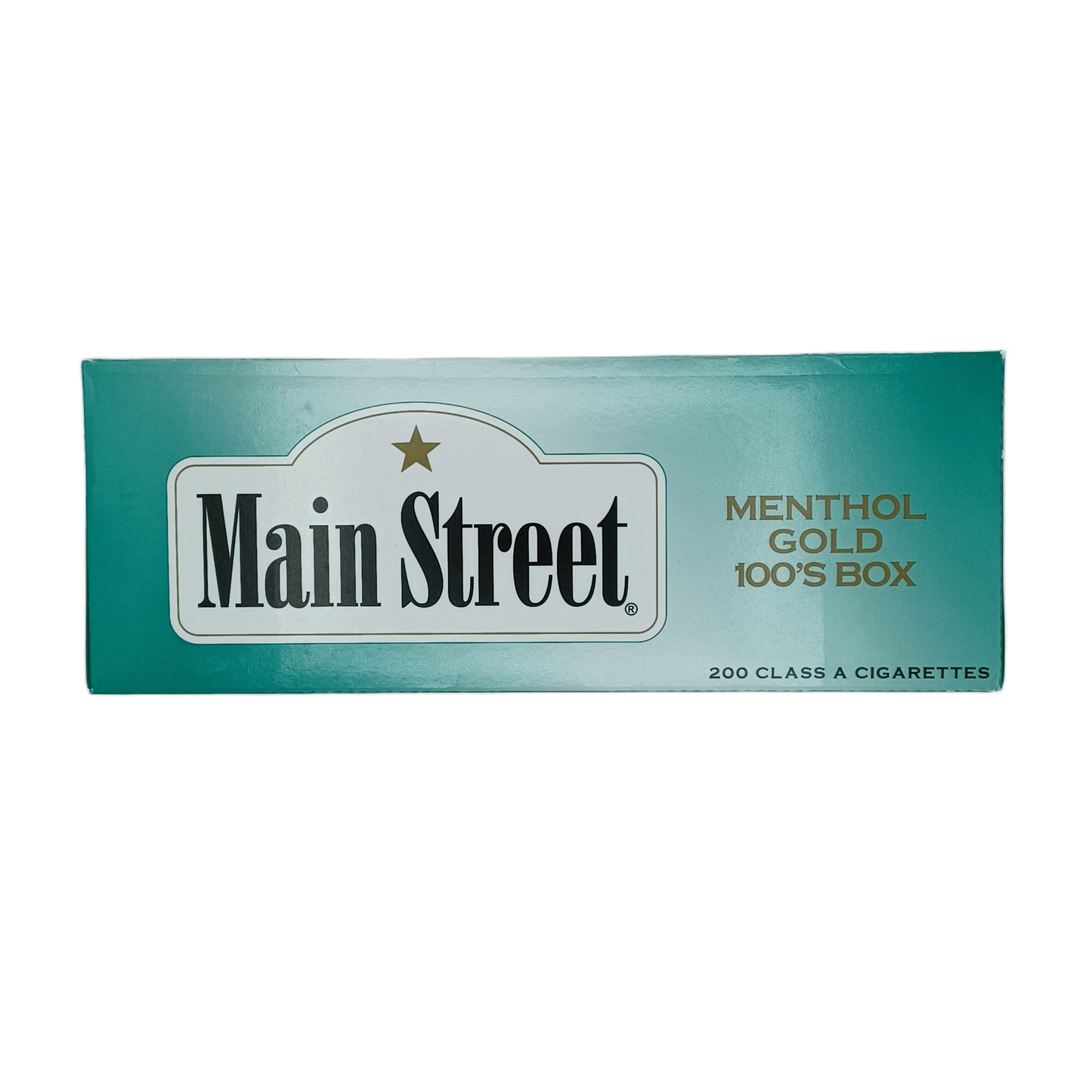 Main Street Menthol Gold 100's Box 10/20pk