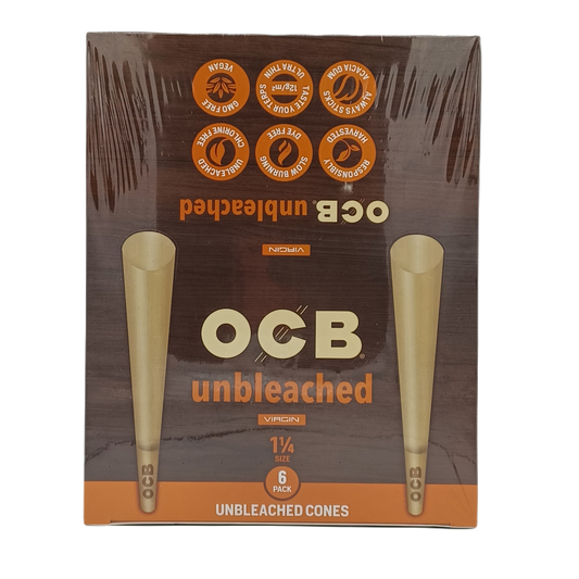 OCB Unbleached Cone 1.25 6/32ct