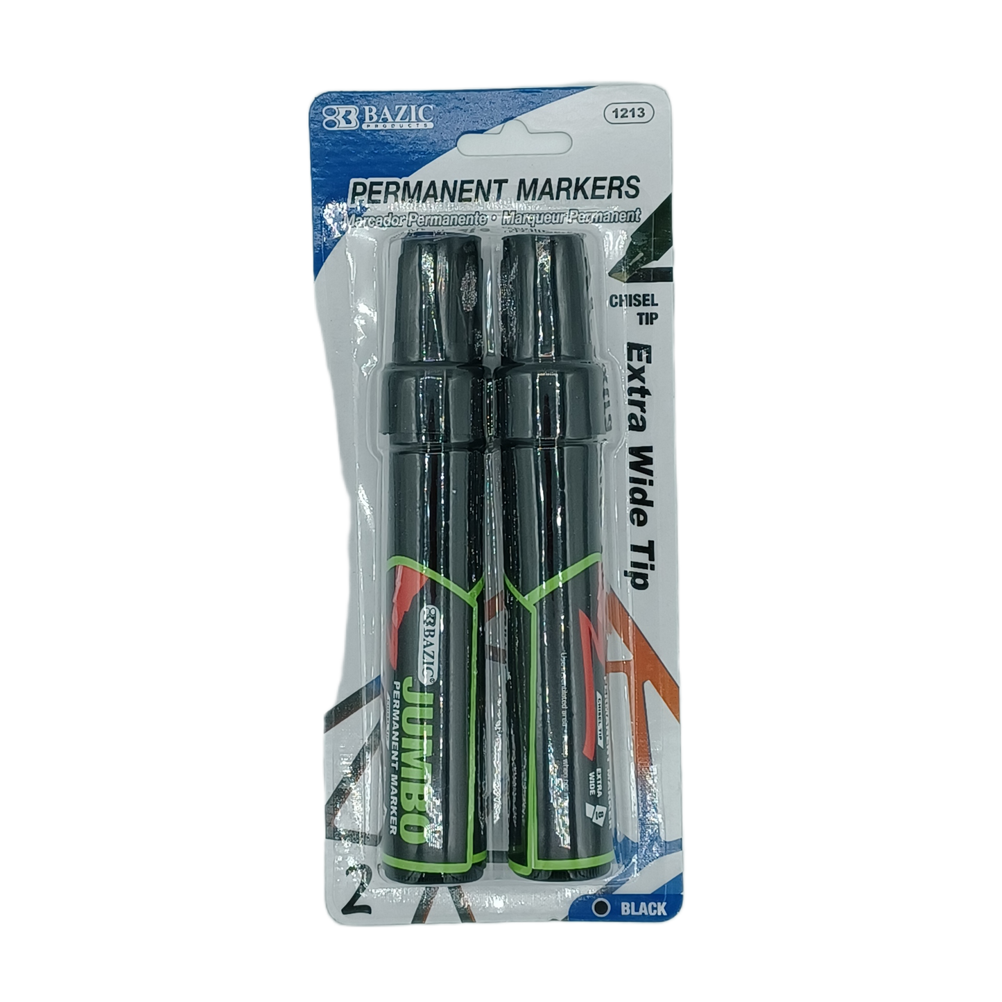 Permanent Markers Jumbo WideTip 2ct