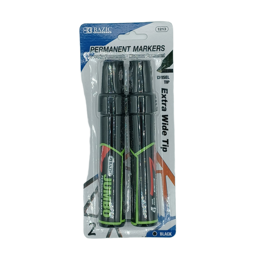 Permanent Markers Jumbo WideTip 2ct