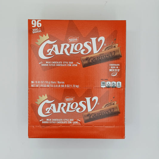 Carlosv milk choc bar 96ct