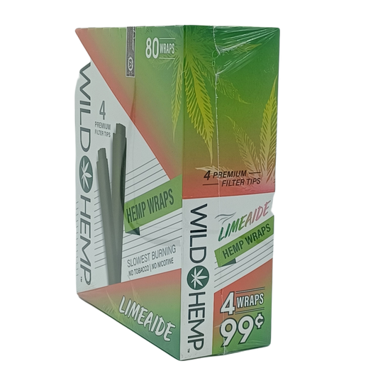 Wild Hemp Limeaide Wraps 4/99c 20ct