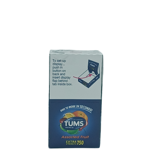 Tums Assorted Fruit 750Extra Stregnth 12ct