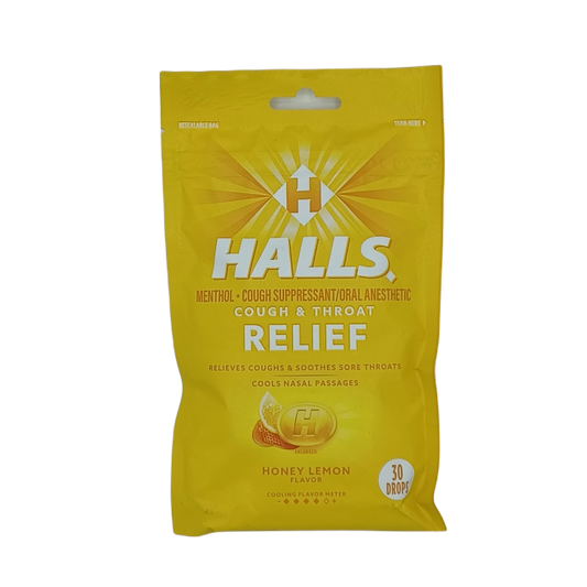 Halls Relief Honey Lemon 30ct