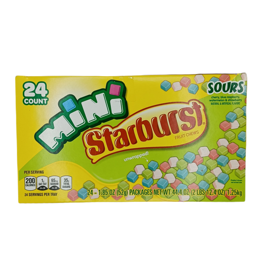 Starburst Mini Sours 1.85oz/24