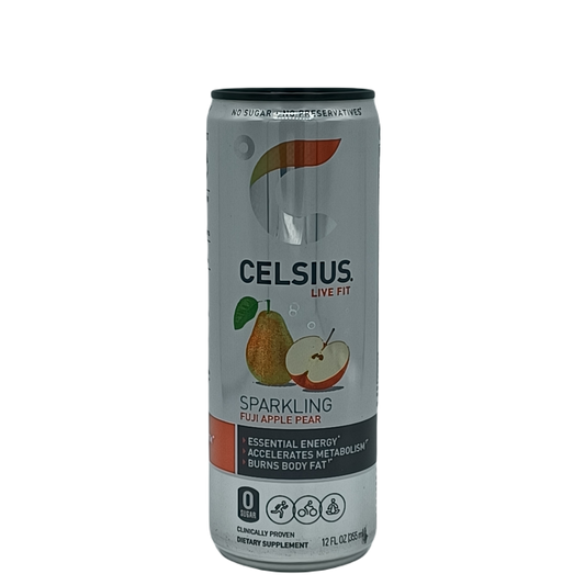 Celsius Sparkling Fuji Apple Pear 12oz/12ct