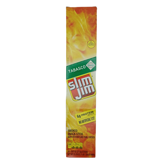 Slim Jim Tabasco Seasoned 0.97oz/24ct