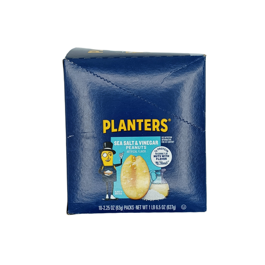 Planters Pnut SeaSalt & Vinegar 2.25oz/10ct