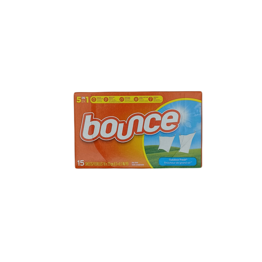 Bounce Dryer Sheets Outdoor Fresh 15ct