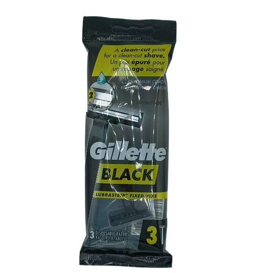Gillette Black Razors 3ct