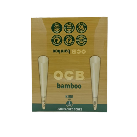 OCB Bamboo KS Unbleached Cone 3/32ct
