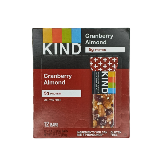 Kind Cranbry Almond 1.4oz/12ct