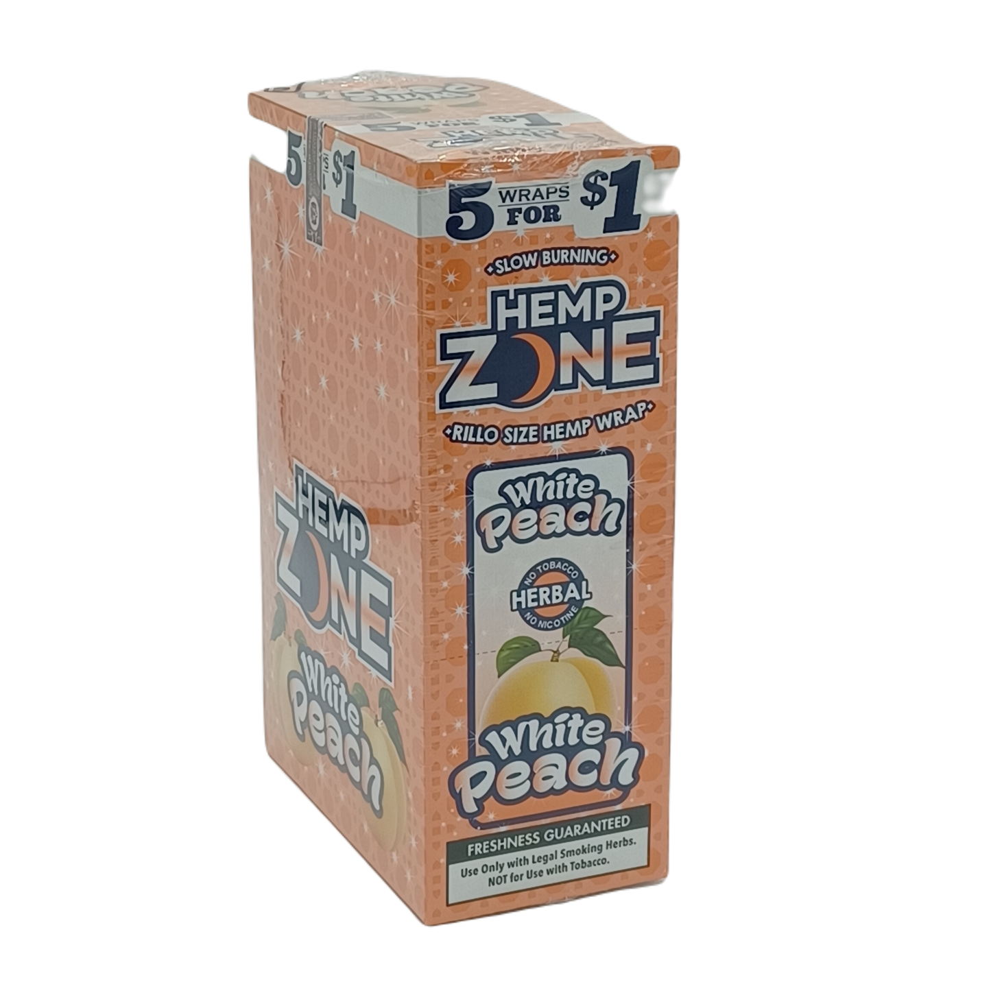 Hemp Zone White Peach 5/$1 15/5ct
