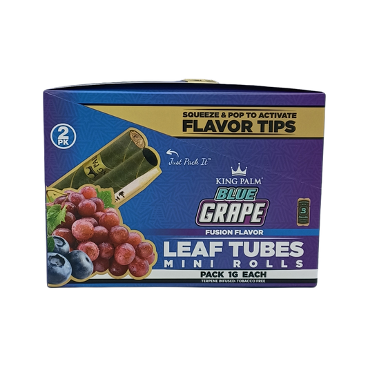 King Palm Mini Blue Grape 2pk/20ct Leaf Tubes