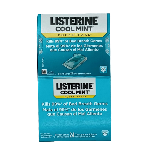 Listerine Pocket Pack Cool Mint 24pk/12ct