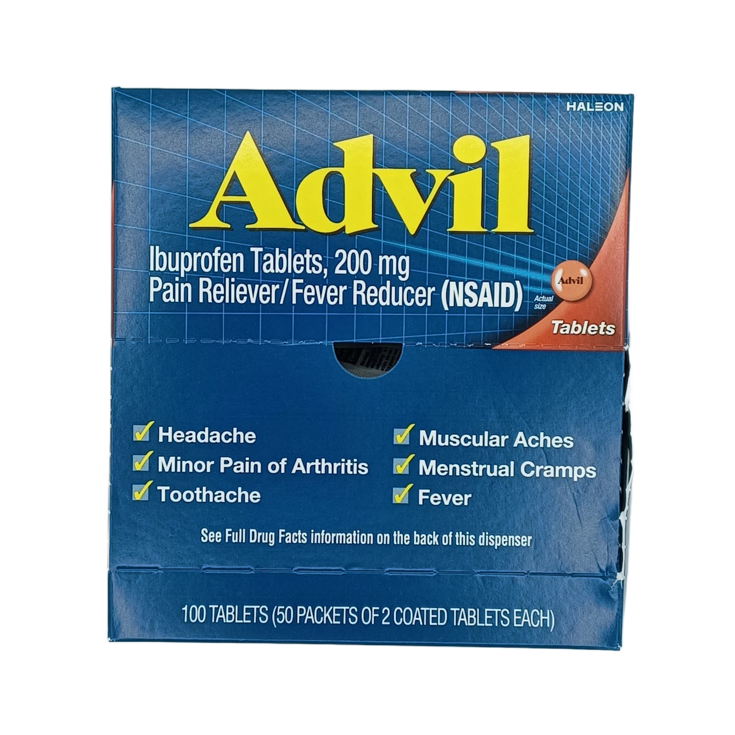 Advil Tab 200mg 50/2ct