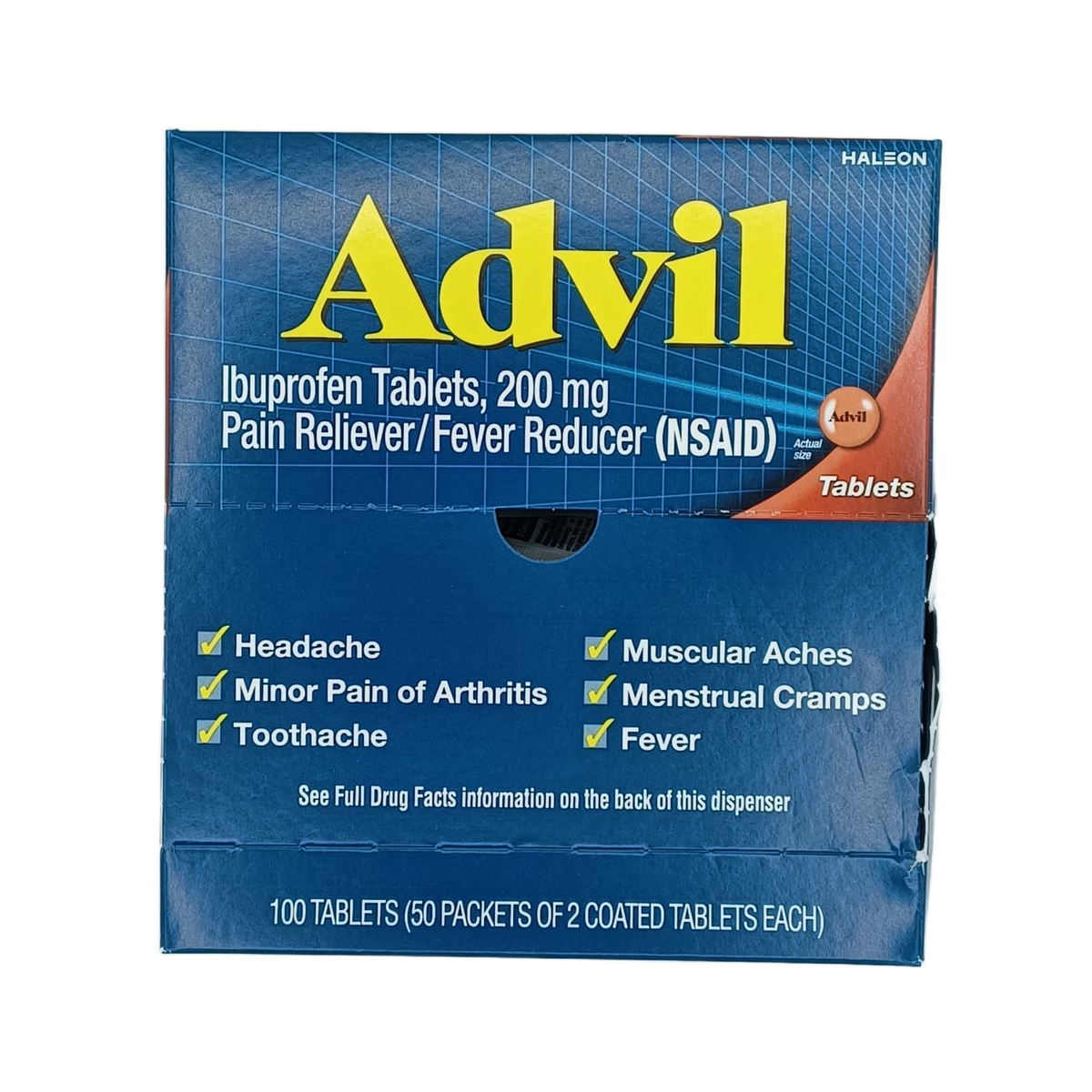 Advil Tab 200mg 50/2ct