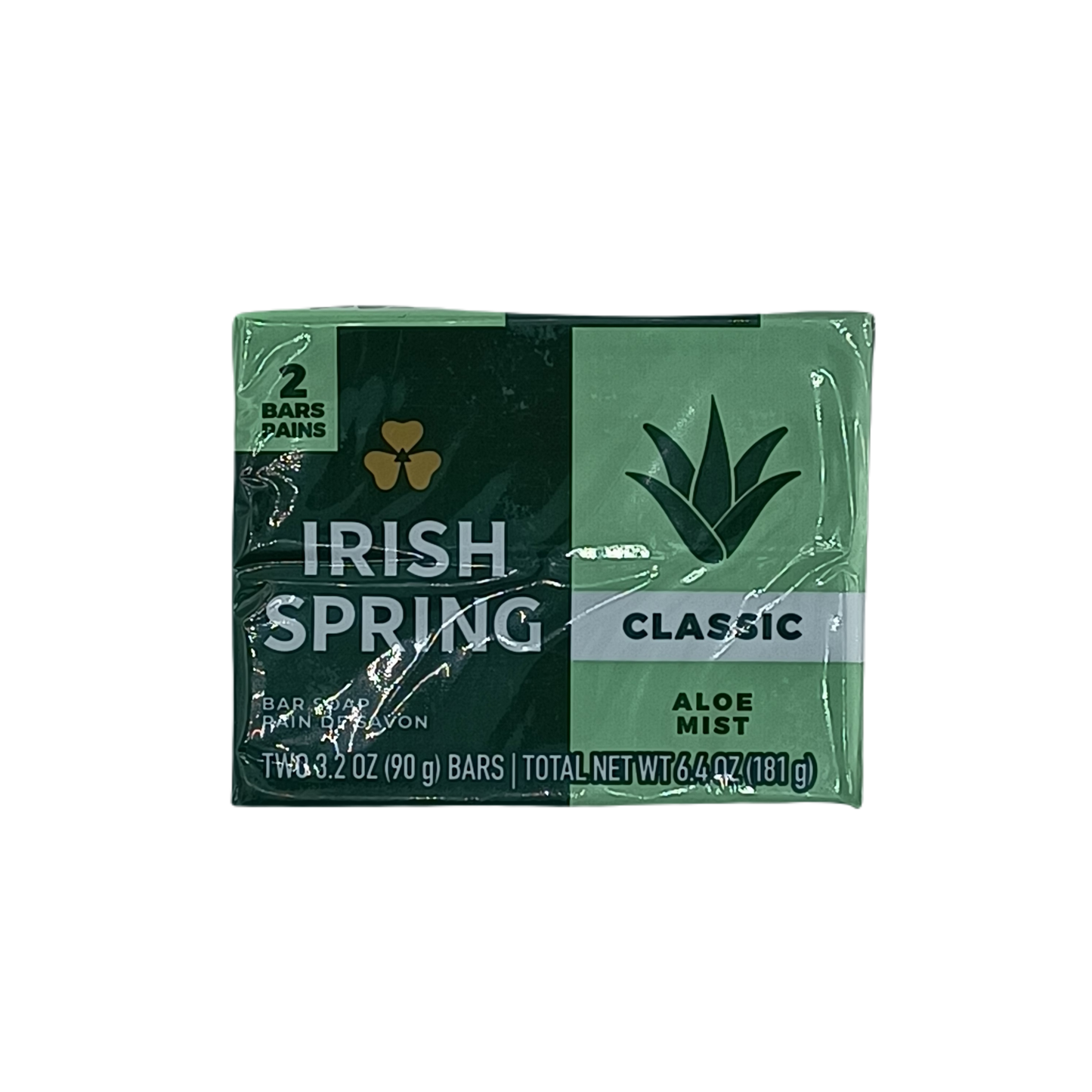Irish Spring Classic Aloe Mist 2ct