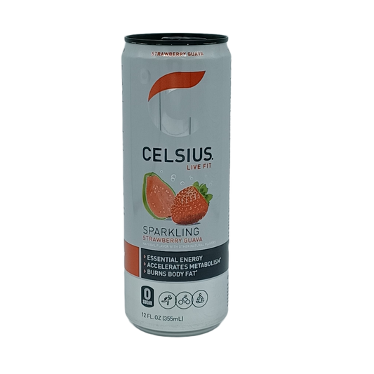 Celsius Sparkling Strawberry Guava 12oz/12ct