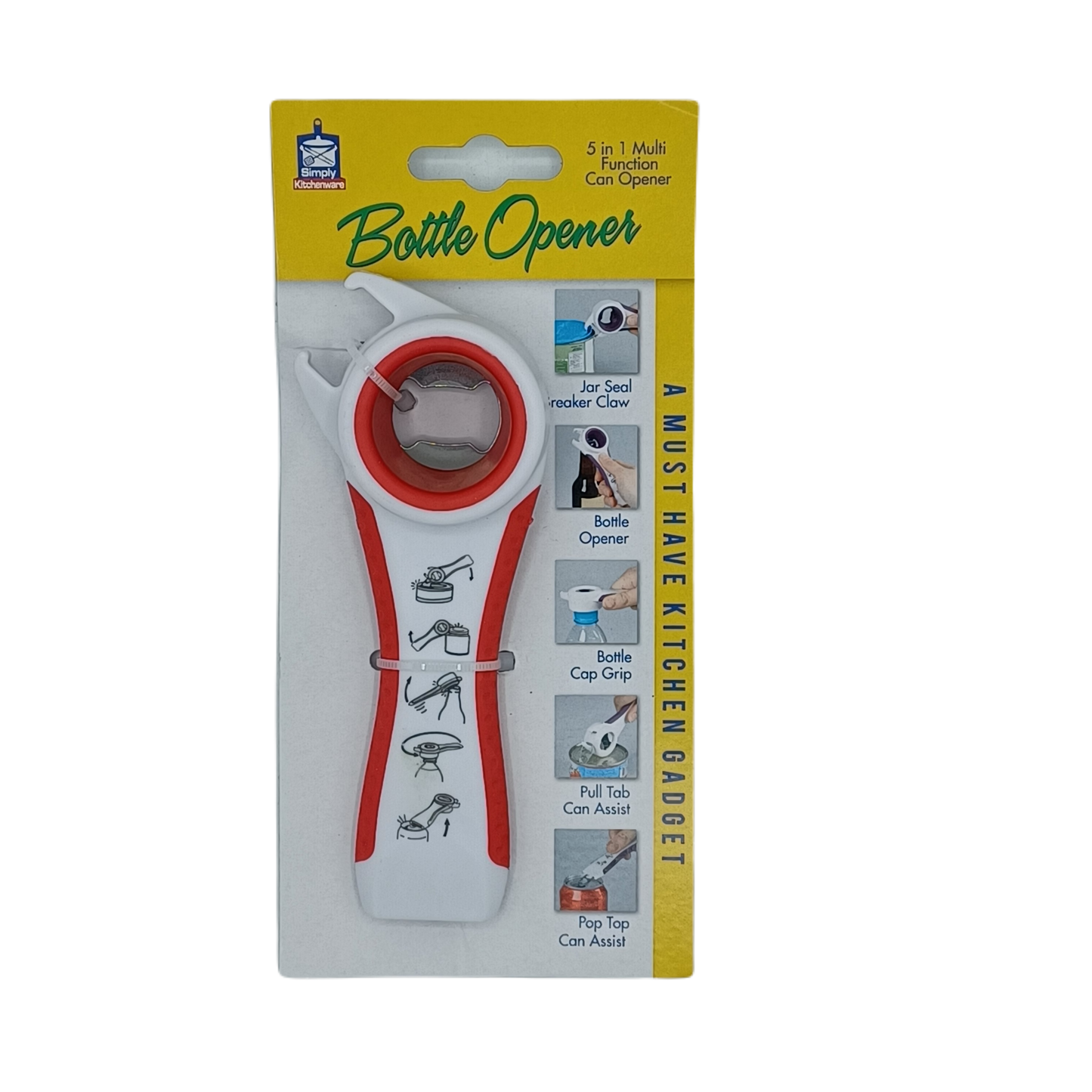 Simply Kitchenware Bottle/Can Opener 5 in 1
