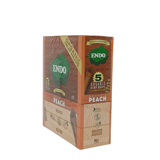 Endo Organic Hemp Wrap Georgia Peach 15ct