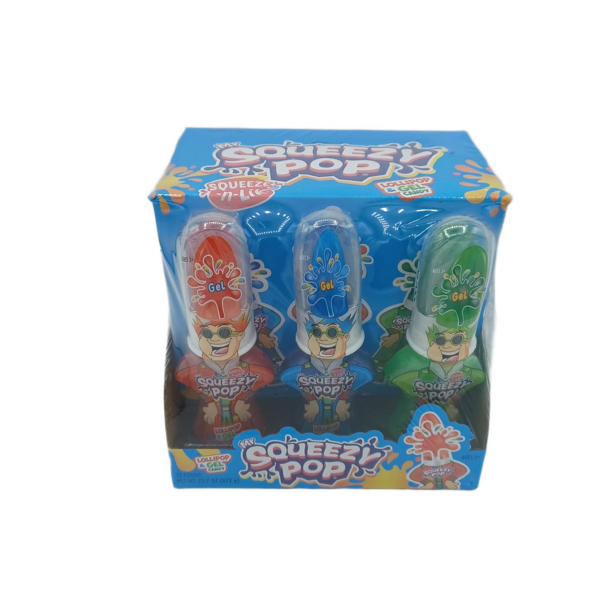 Squeezy Pop Candy 23.7oz/12ct
