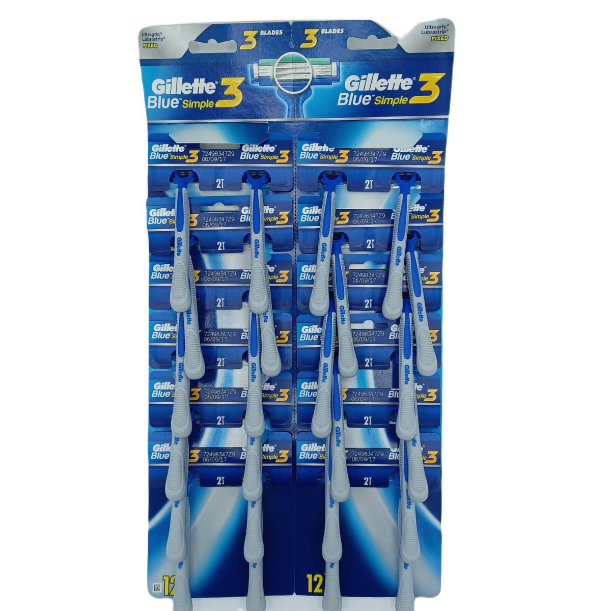 Gillette Blue Simple3 24ct