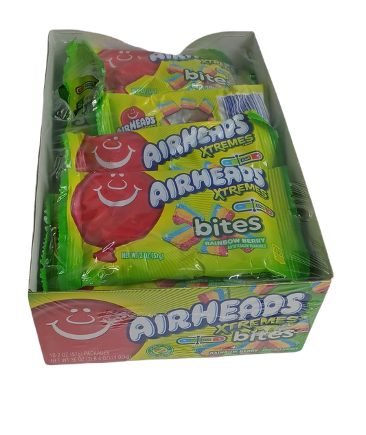 AirHeads Xtremes Rainbow Berry Bites 2oz/18ct