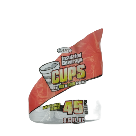 Dart Foam Cups 8.5oz/45ct