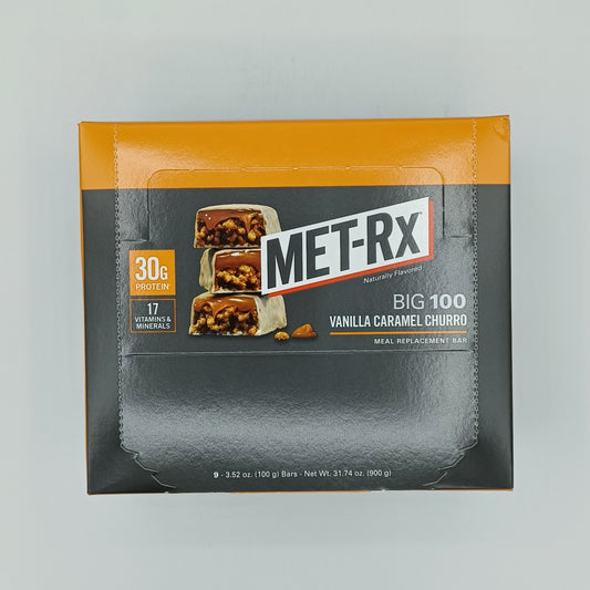 METRx Big100 Vanilla Caramel Churro 3.52oz/9ct