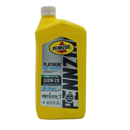 Pennzoil Platinum Full Synthetic SAE 0W20 1qt/6ct