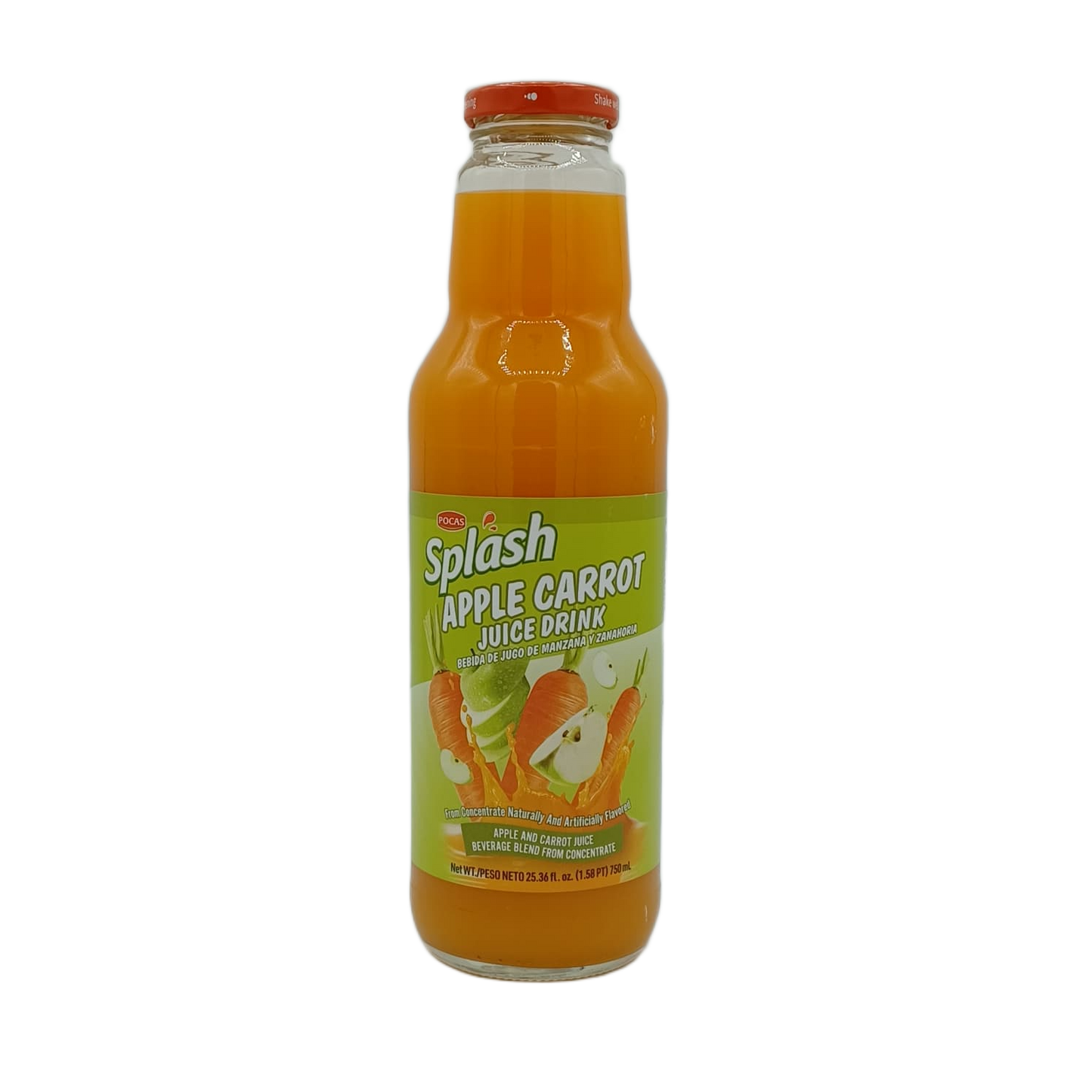 Pocas Splash Apple Carrot 25.36oz/8ct