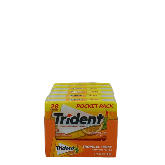 Trident Tropical Twist 28pk/6ct Mega