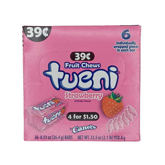 Tueni Strawberry $.39c .93z/36ct