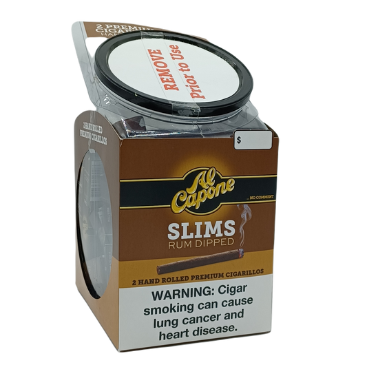 Al Capone Slims Rum Dipped 60/2pk Jar