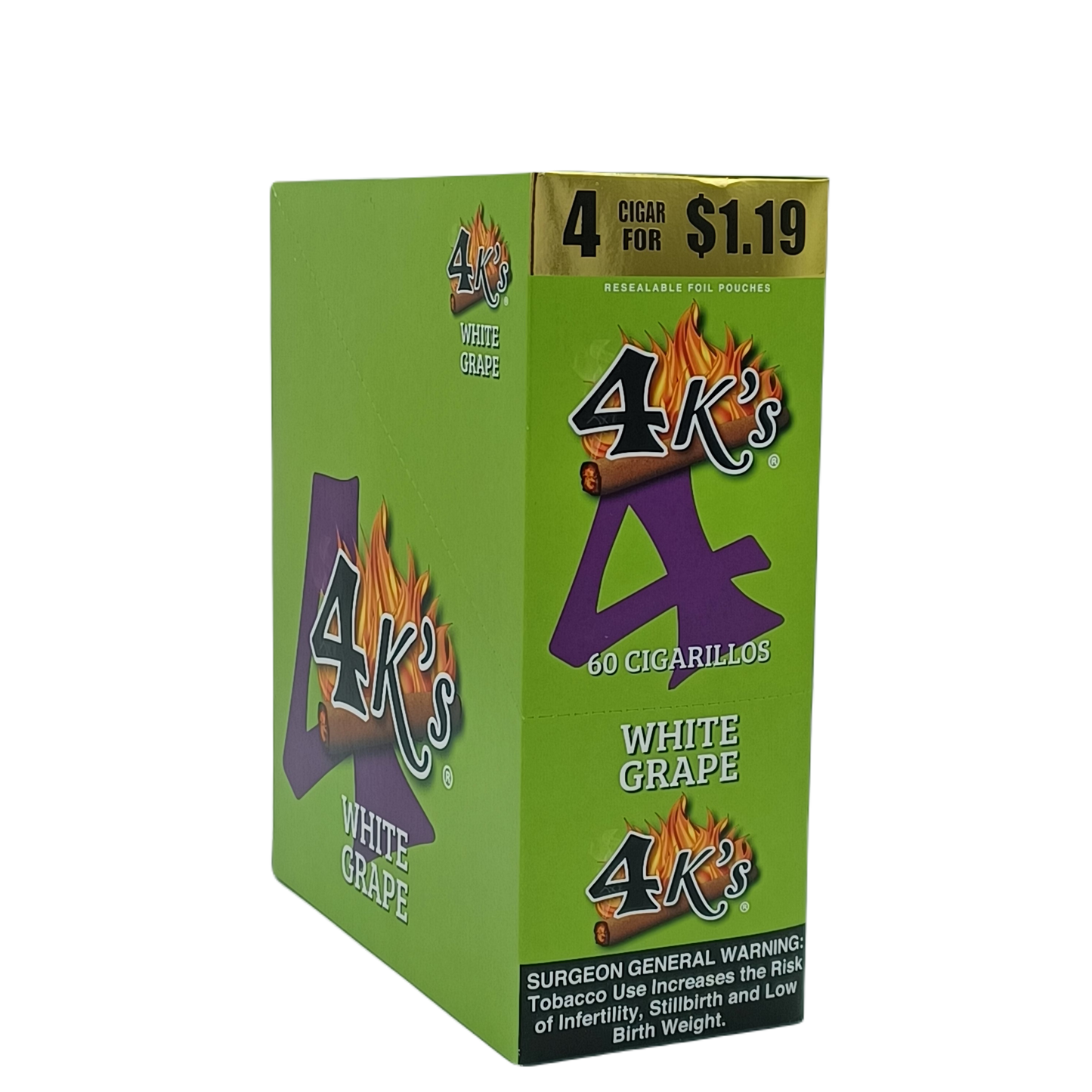 4k's White Grape 4/$1.19c 15/4pk