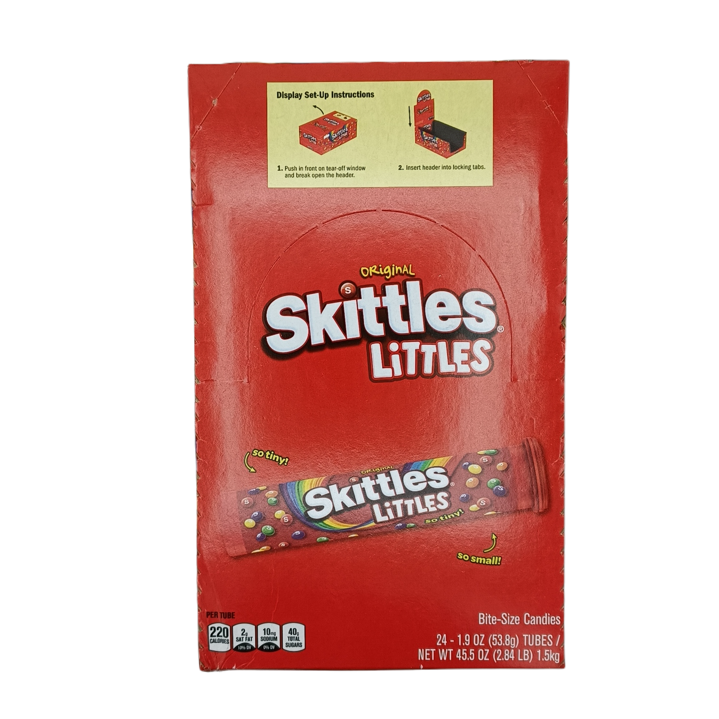 Skittles Littles Original Tubes 1.9oz/24ct