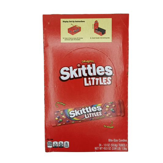 Skittles Littles Original Tubes 1.9oz/24ct