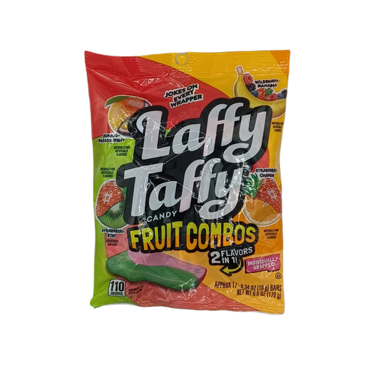 Laffy Taffy Fruit Combos Assorted IndvWrp 6oz