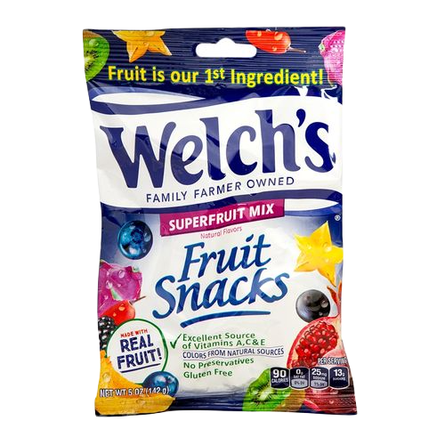 Welchs Fruit Snacks Superfruit Mix 5oz PEG
