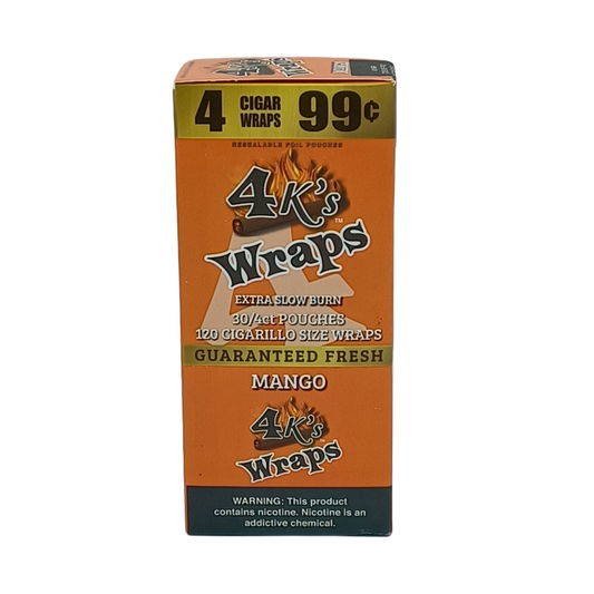 4k's Wraps Mango 4/.99c 30/4pk